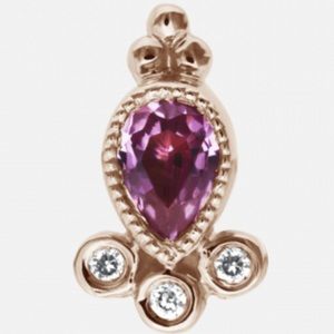 Pink Sapphire Delia Stud-Maria Tash ❤️ - SOLD